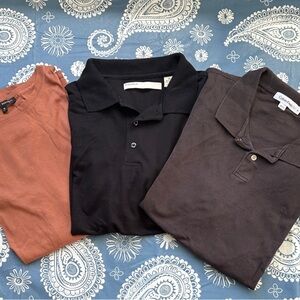 Robert Barakett Black and Brown Polo Shirts